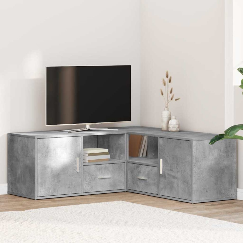 vidaXL Ντουλάπι Γωνιακό Γκρι Σκυροδέματος 200x40x45cm από Επεξ. Ξύλο 1 τεμ. vidaXL Ντουλάπι Γωνιακό Γκρι Σκυροδέματος 200x40x45cm από Επεξ. Ξύλο 1 τεμ.