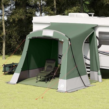 vidaXL Σκηνή για πόρτ μπαγκάζ Πράσινο 285 x 255 x 245 cm ταφτάς