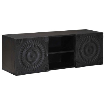 vidaXL Ντουλάπι TV με ράφι με αποθήκευση Μαύρο 105x30x35 εκ 1 τεμ.