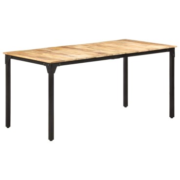 vidaXL Τραπεζαρία 160x80x76cm από Ακατέργαστο Ξύλο Μάνγκο 1 τεμ.