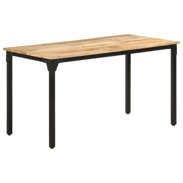 vidaXL Τραπεζαρία 140x70x76cm από Ακατέργαστο Ξύλο Μάνγκο 1 τεμ.