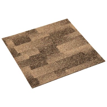 vidaXL Χάλι Δαπέδου 20 τμχ. Καφέ 50x50cm PP