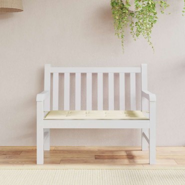 vidaXL Μαξιλάρι Πάγκου Κήπου Κρεμ 100x50x3cm Ύφασμα Oxford
