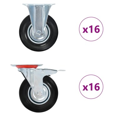 vidaXL Ρόδες 32 τεμ. 125 χιλ.