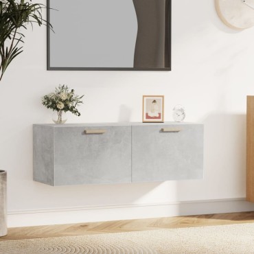 vidaXL Ντουλάπι Τοίχου Γκρι Σκυρ. 100x36,5x35cm Επεξεργασμένο Ξύλο 1 τεμ.