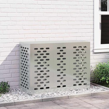 vidaXL Κάλυμμα κλιματιστικού Ασημί 110 x 50 x 80 cm