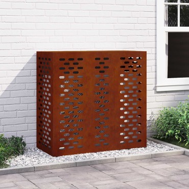 vidaXL Κάλυμμα κλιματιστικού Σκ rusty 110 x 50 x 105 εκ