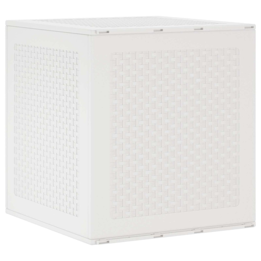 vidaXL Κουτί αποθήκευσης Λευκό 55x53x57cm Πολυπροπυλένιο