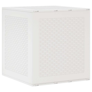 vidaXL Κουτί αποθήκευσης Λευκό 55x53x57cm Πολυπροπυλένιο