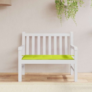 vidaXL Μαξιλάρι Πάγκου Κήπου Αν. Πράσινο 120x50x3cm Ύφασμα Oxford