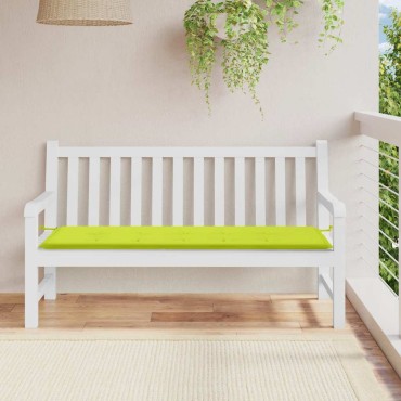 vidaXL Μαξιλάρι Πάγκου Κήπου Αν. Πράσινο 150x50x3cm Ύφασμα Oxford