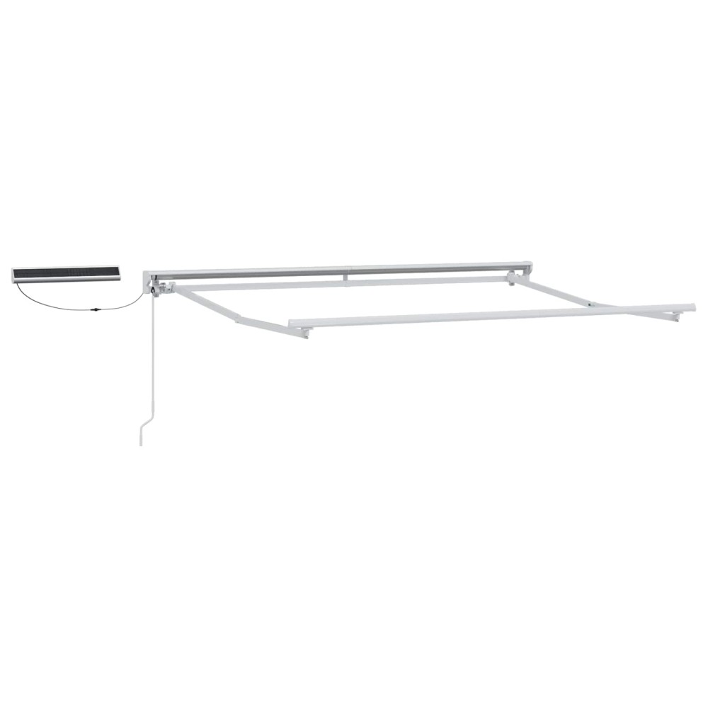 vidaXL Solar Electric Awning Frame 3 x 2.5 m Λευκό