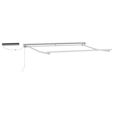 vidaXL Solar Electric Awning Frame 3 x 2.5 m Λευκό