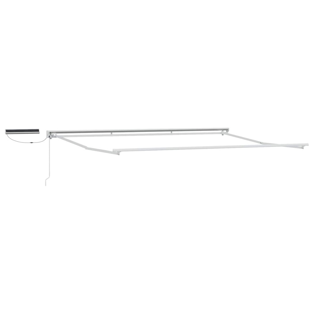 vidaXL Solar Electric Awning Frame 4 x 3.5 m Λευκό