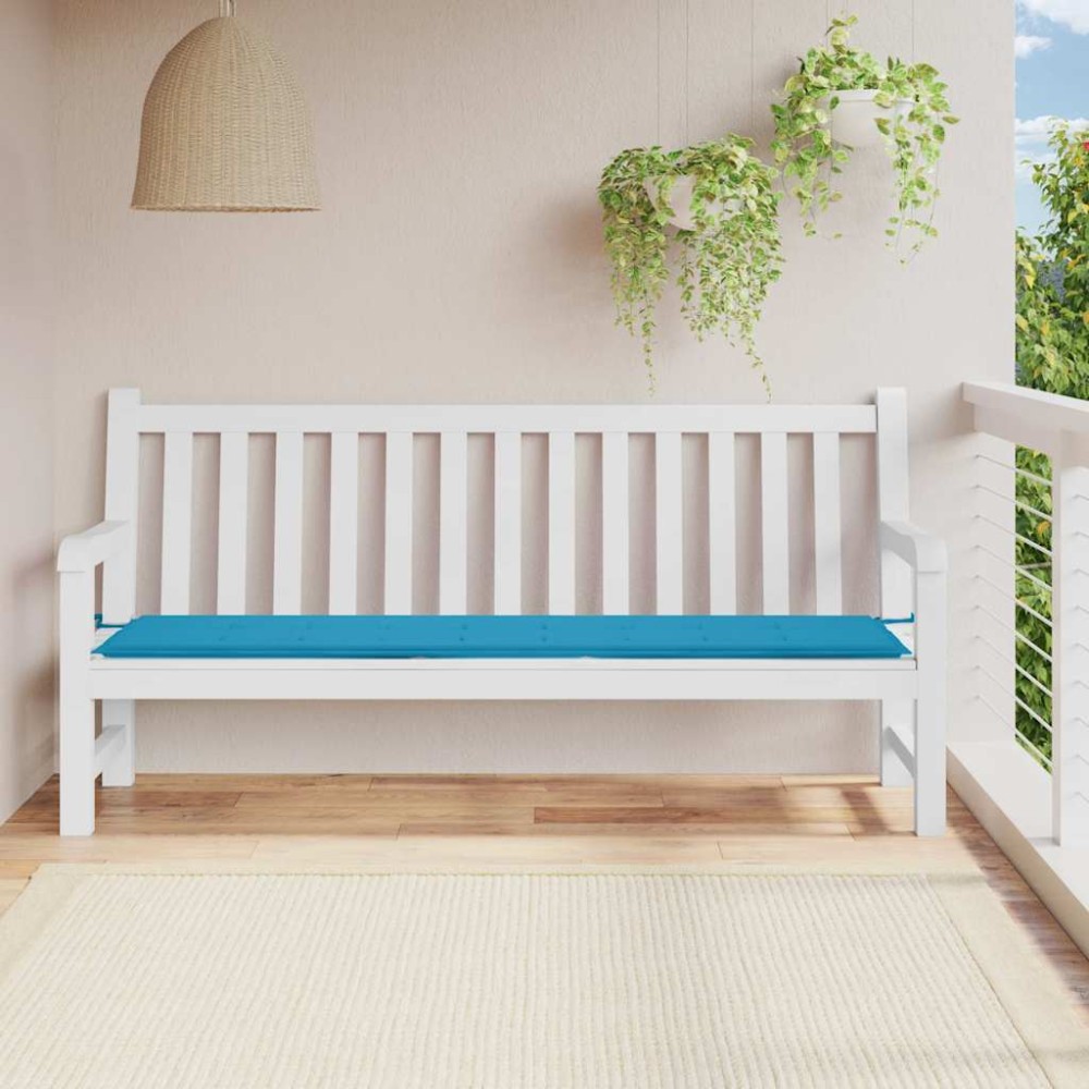 vidaXL Μαξιλάρι Πάγκου Κήπου Μπλε 200x50x3cm Ύφασμα Oxford