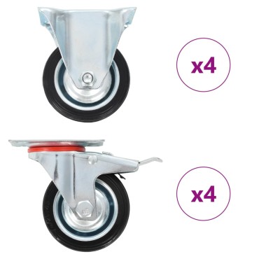 vidaXL Ρόδες 8 τεμ. 75 χιλ.