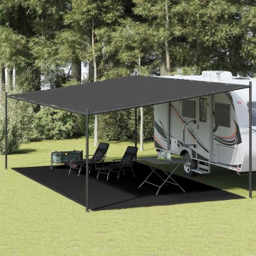 vidaXL Χαλί Σκηνής Μαύρο 400 x 600 εκ.