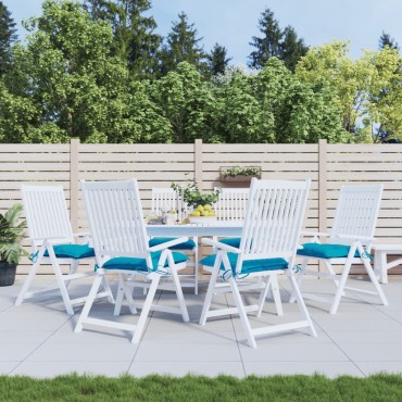 vidaXL Μαξιλάρια Καρέκλας 6 τεμ. Αν. Μπλε 40x40x7cm Υφασμάτινα