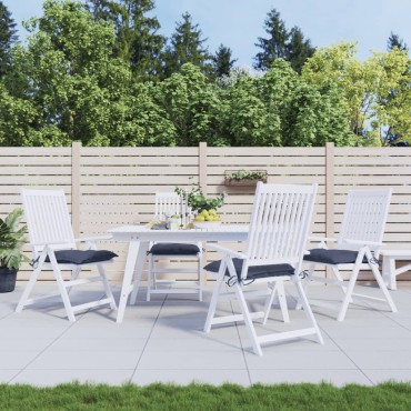 vidaXL Μαξιλάρια Καρέκλας 4 τεμ. Ναυτικό Μπλε 40x40x7cm Υφασμάτινα