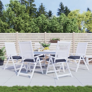 vidaXL Μαξιλάρια Καρέκλας 6 τεμ. Ναυτικό Μπλε 40x40x7cm Υφασμάτινα