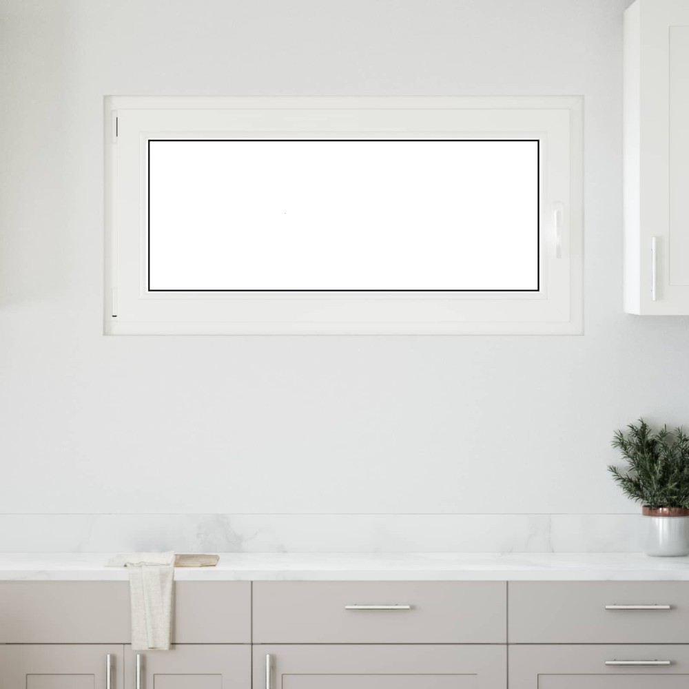 vidaXL Παράθυρο Κάτω Στρώματος RISOR 120 x 60 cm PVC και Γυαλί Λευκό