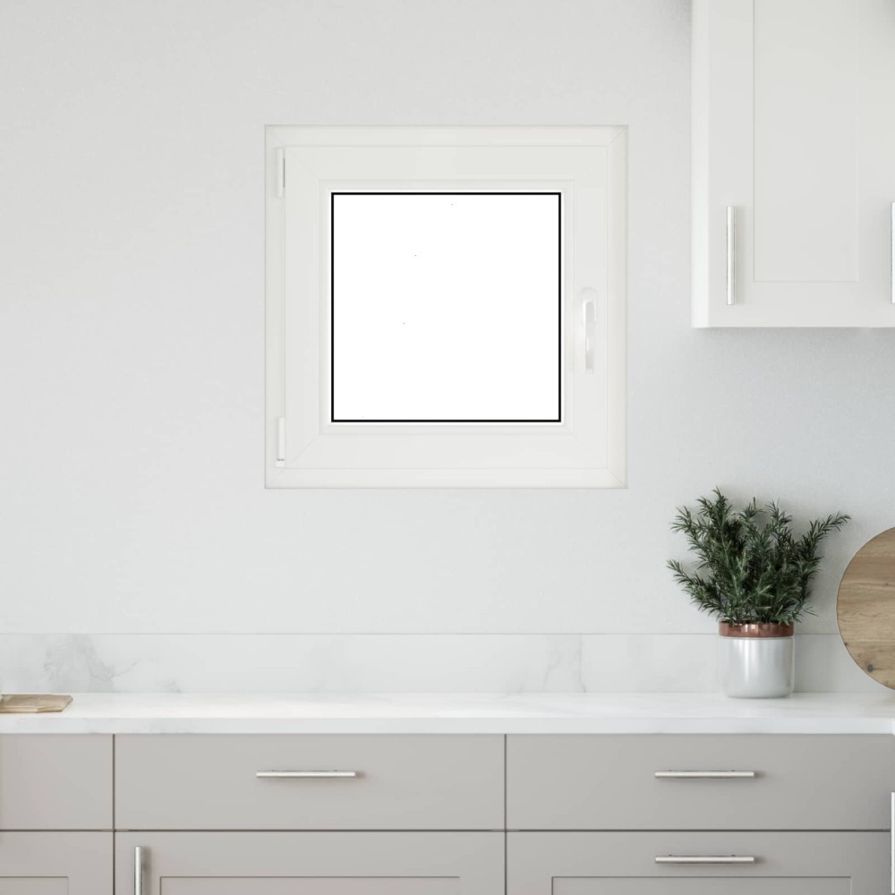 vidaXL Παράθυρο Κάτω Στρώματος RISOR 50 x 50 cm PVC και Γυαλί Ανθρακί