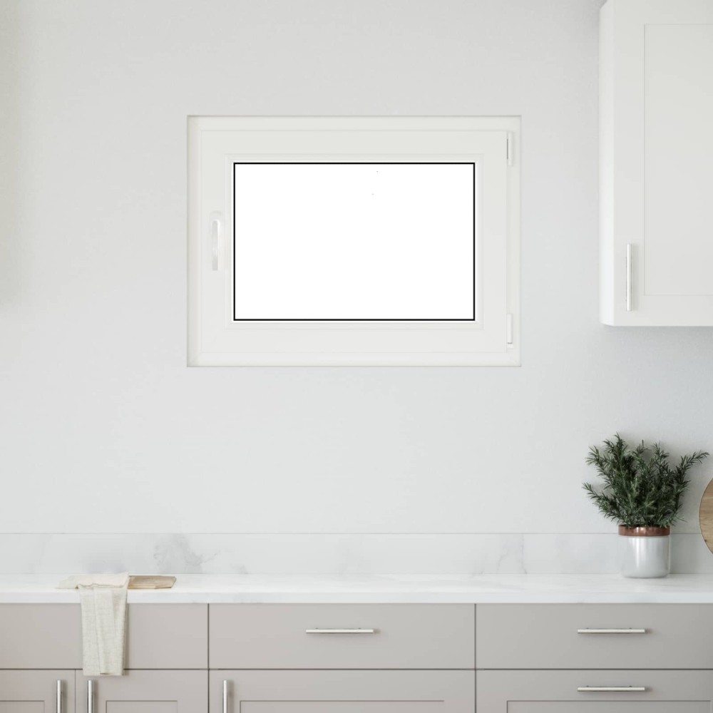 vidaXL Παράθυρο Κάτω Στρώματος RISOR 80 x 60 cm PVC και Γυαλί Ανθρακί