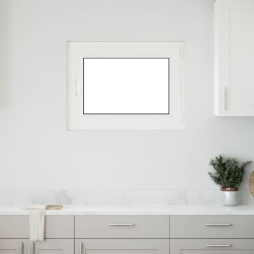 vidaXL Παράθυρο Κάτω Στρώματος RISOR 80 x 60 cm PVC και Γυαλί Ανθρακί