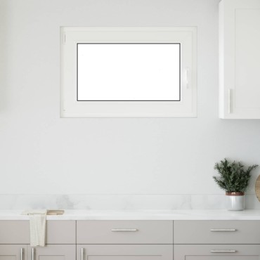 vidaXL Παράθυρο Κάτω Στρώματος RISOR 90 x 50 cm PVC και Γυαλί Ανθρακί