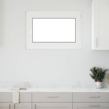 vidaXL Παράθυρο Κάτω Στρώματος RISOR 90 x 50 cm PVC και Γυαλί Ανθρακί