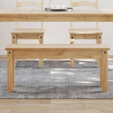 vidaXL Πάγκος Τραπεζαρίας PANAMA 105x30x45cm από Μασίφ Ξύλο Πεύκου 1 τεμ.