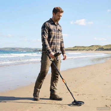 vidaXL Ανιχνευτής μετάλλων με LCD οθόνη 3 μοντέλα 19 εκ Μαύρο