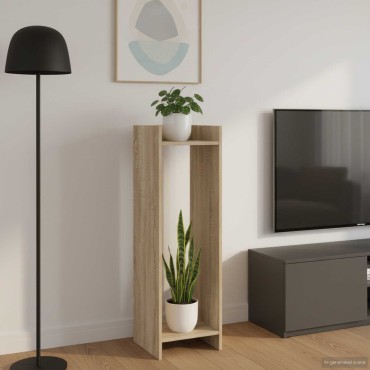 vidaXL Βάση φυτών Δρύς Sonoma 30 x 30 x 100 εκ