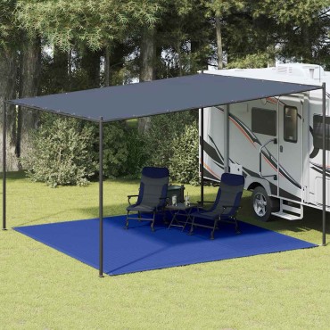 vidaXL Χαλί Σκηνής Μπλε 400 x 400 εκ. από HDPE