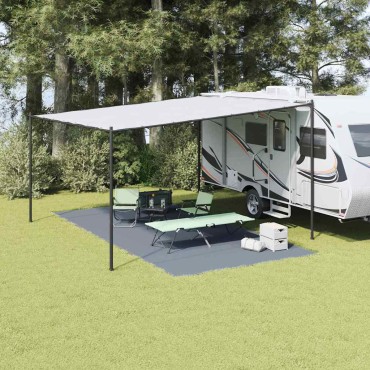 vidaXL Χαλκάκι Σκηνής Μπλε και Γκρι 600 x 300 εκ Πολυαιθυλένιο