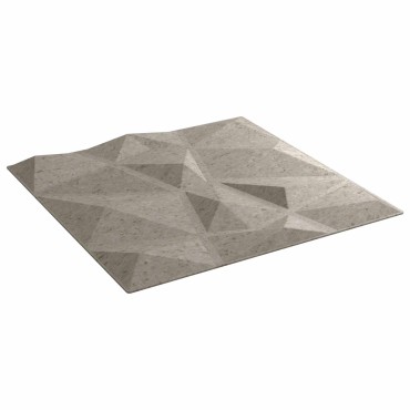 vidaXL Πάνελ τοίχου 48 τμχ. 50 x 50 cm Γκρι Σκυροδέματος Φελιζόλ XPS
