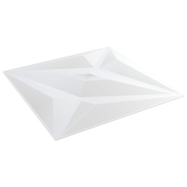 vidaXL Πάνελ τοίχου 24 τμχ. 50 x 50 cm Άσπρο Αστέρι Φελιζόλ XPS