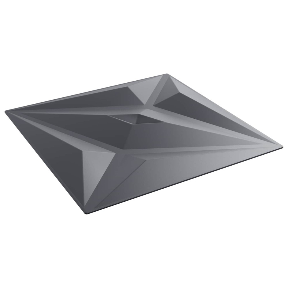 vidaXL Πάνελ τοίχου 48 τμχ. 50 x 50 cm Αστέρι Γκρι Φελιζόλ XPS