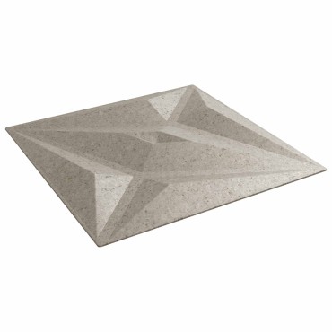 vidaXL Πάνελ τοίχου 48 τμχ. 50 x 50 cm Αστέρι Μπετόν Φελιζόλ XPS