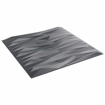 vidaXL Πάνελ τοίχου 24 τμχ. 50 x 50 cm Γκρίζο Πέτρες Φελιζόλ XPS