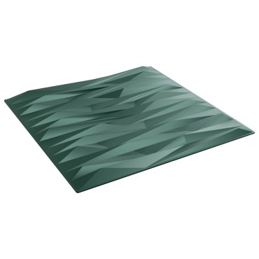 vidaXL Πάνελ τοίχου 48 τμχ. 50 x 50 cm Πέτρα Πράσινο Φελιζόλ XPS