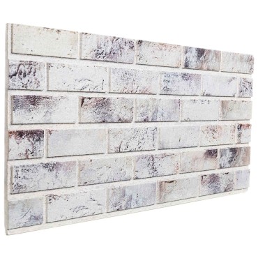 vidaXL Πάνελ τοίχου 10 τμχ. 100 x 50 cm Απαλός Γκρι και Μαύρος