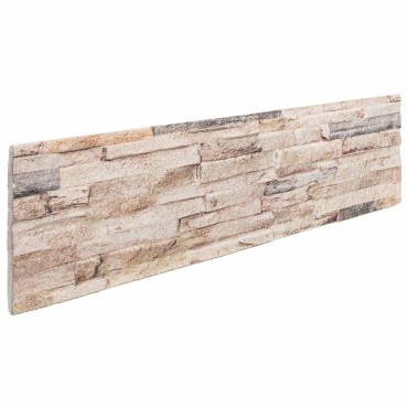 vidaXL Πάνελ τοίχου 10 τμχ. 100 x 25 cm Λευκό και κόκκινο Αφρός EPS