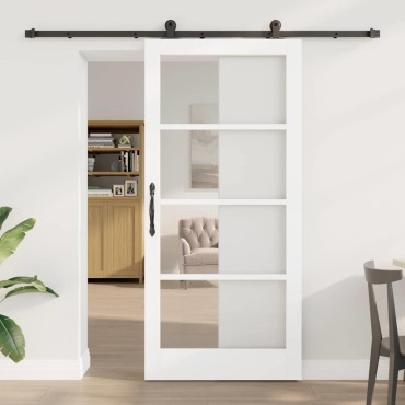 vidaXL Συρόμενη Πόρτα ORKDAL Λευκό 93 x 202 cm