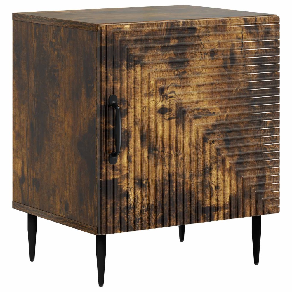 vidaXL Κομοδίνο Καπνισμένο Ξύλο Δρυός 43x34,5x50 εκ 1 τεμ.