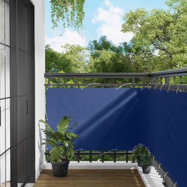 vidaXL Οθόνη Μπαλκονιού Ορθογώνιος 100 x 300 cm Ύφασμα Όξφορντ Μπλε