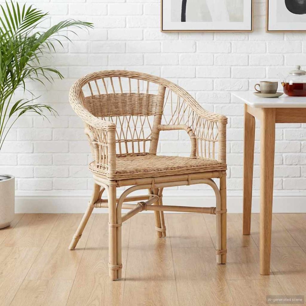 vidaXL Στοιβαζόμενη Καρέκλα Φυσικό 60x60x81 εκατοστά Ρατάν 60x60x81cm 1 τεμ. vidaXL Στοιβαζόμενη Καρέκλα Φυσικό 60x60x81 εκατοστά Ρατάν 60x60x81cm 1 τεμ.