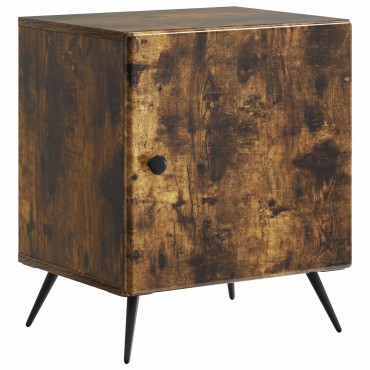 vidaXL Κομοδίνο Καπνισμένο Ξύλο Δρυός 43x34,5x50 εκ 1 τεμ.