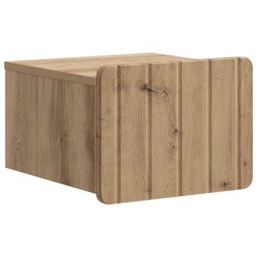 vidaXL Τοίχου Κρεμαστό Κομοδίνο Artisan Δρυς 33x34,5x24cm 1 τεμ.