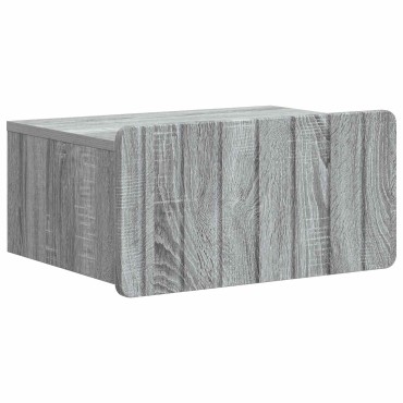 vidaXL Τοίχου Κρεμαστό Κομοδίνο Γκρι Sonoma 49x34,5x24cm 1 τεμ.